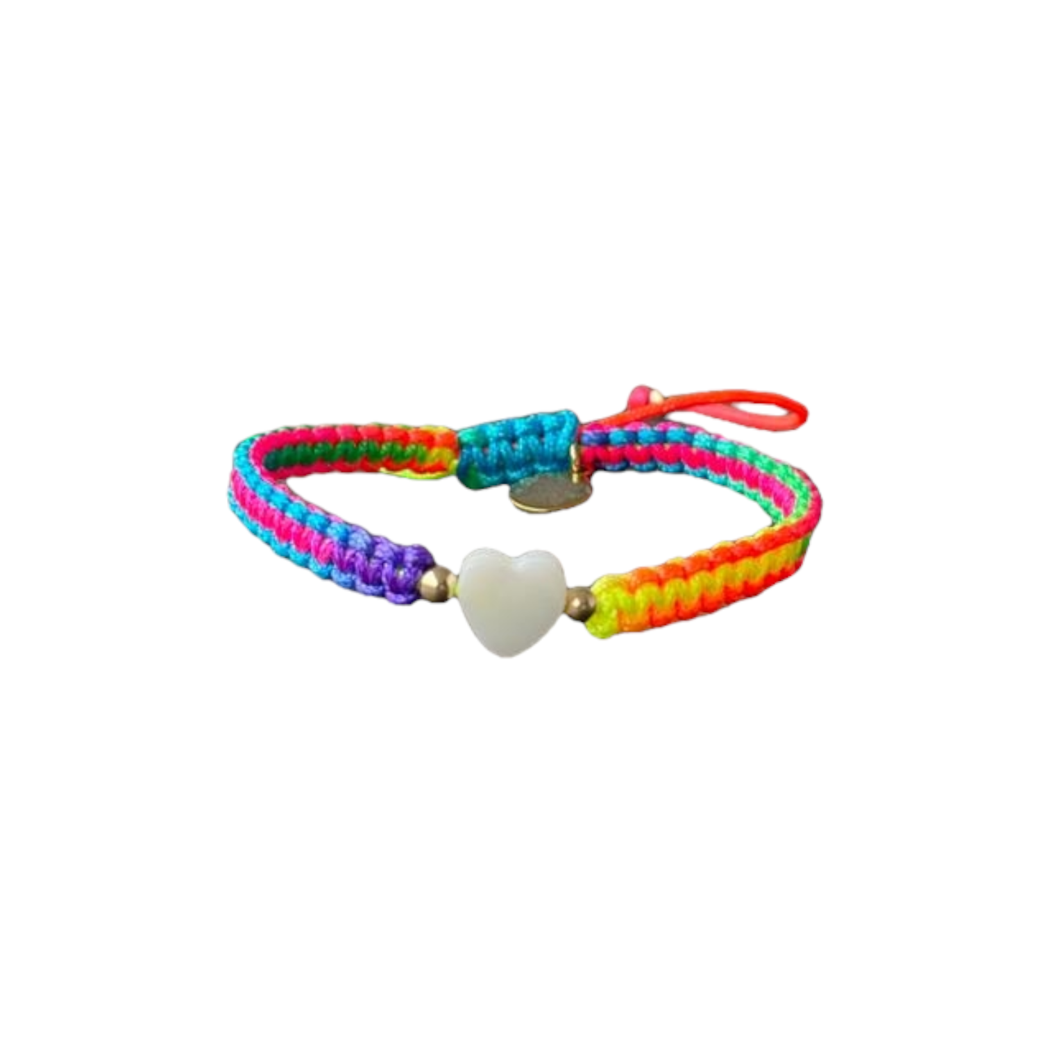 Kids - Heart - Mother of Pearl Citron Bracelets - Rainbow