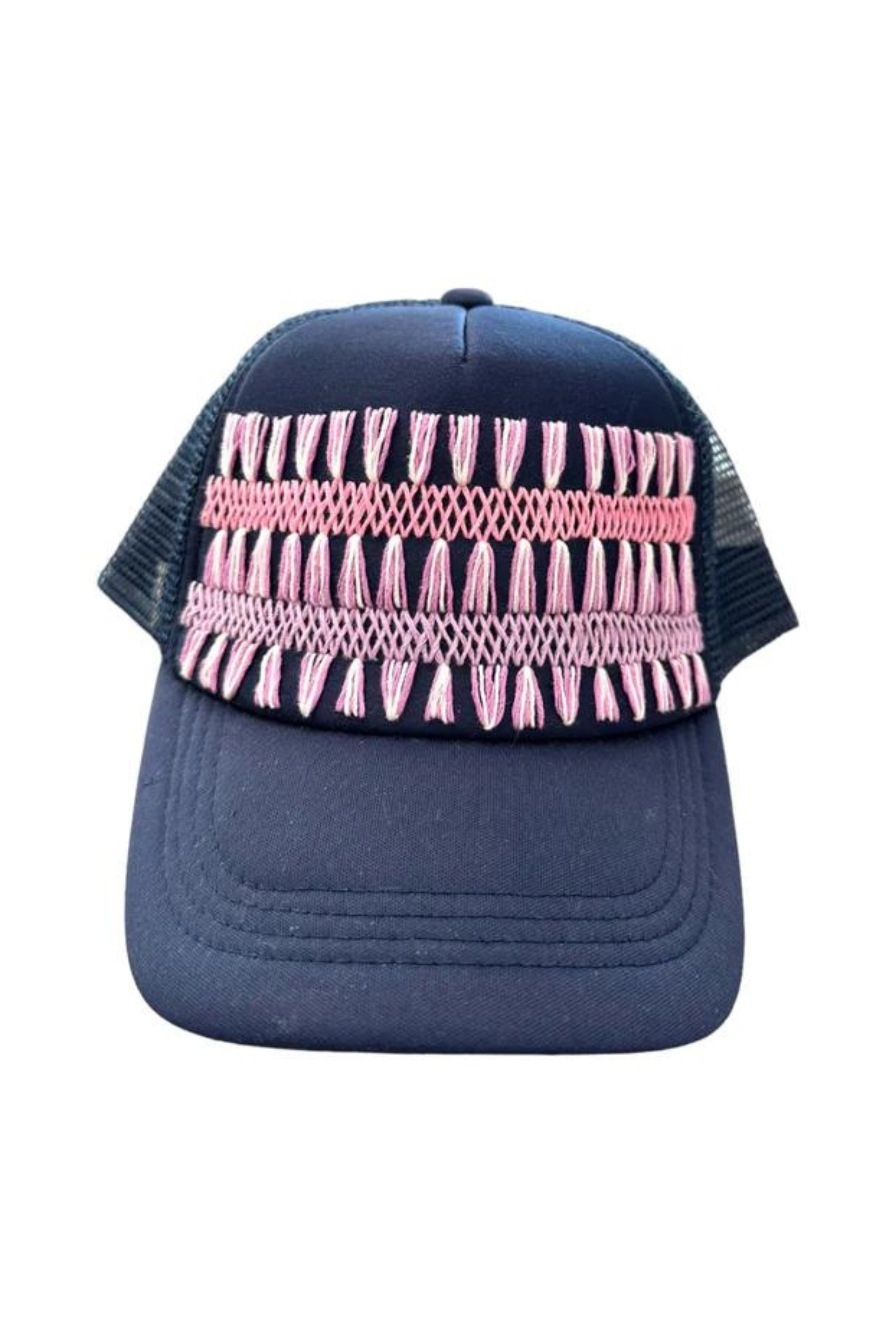 Rose Net BB Citron Hat in Navy