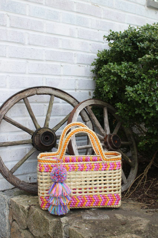 Palm Net Yatzil In Lavender / Mango – Large