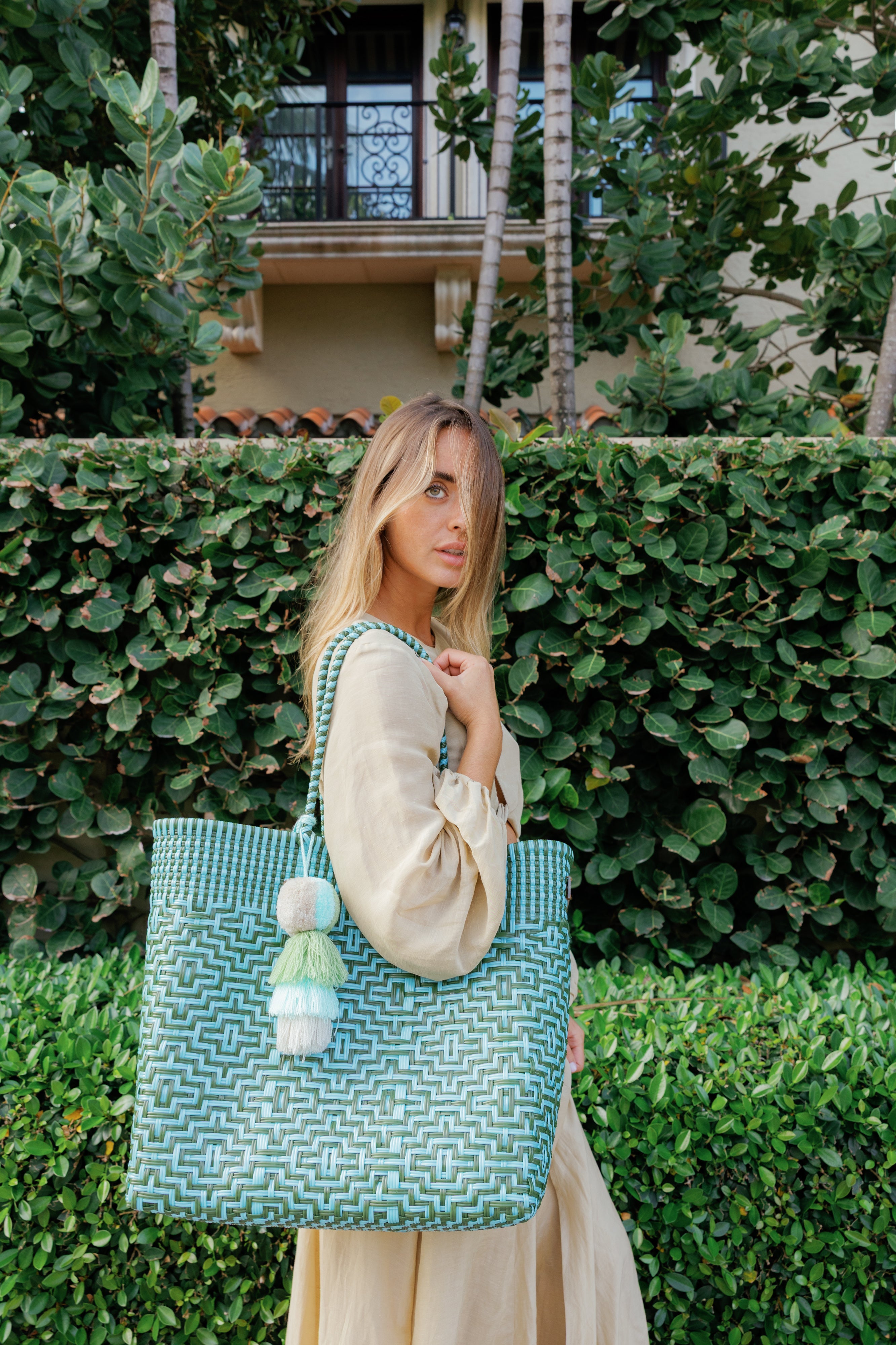 Sconset Sage Citron Tote