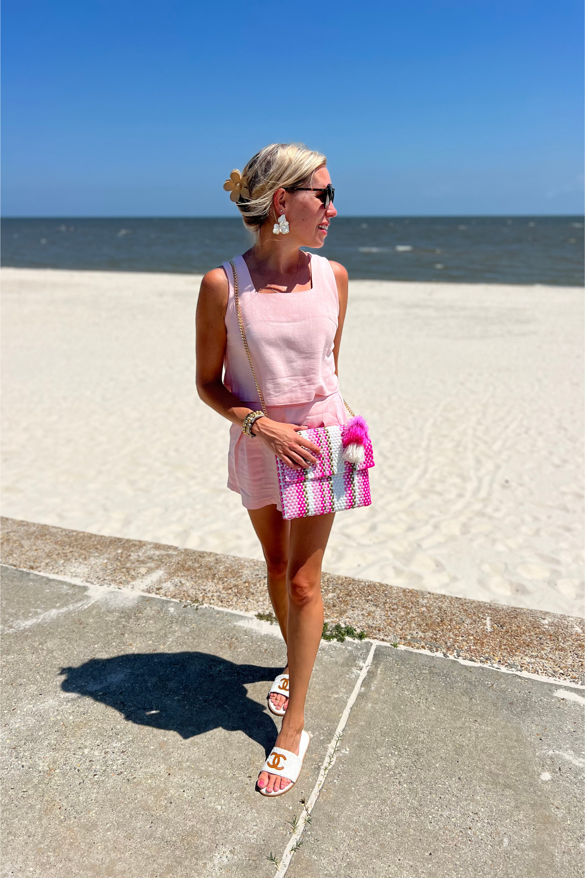 Clutch Rosa Neon Rain