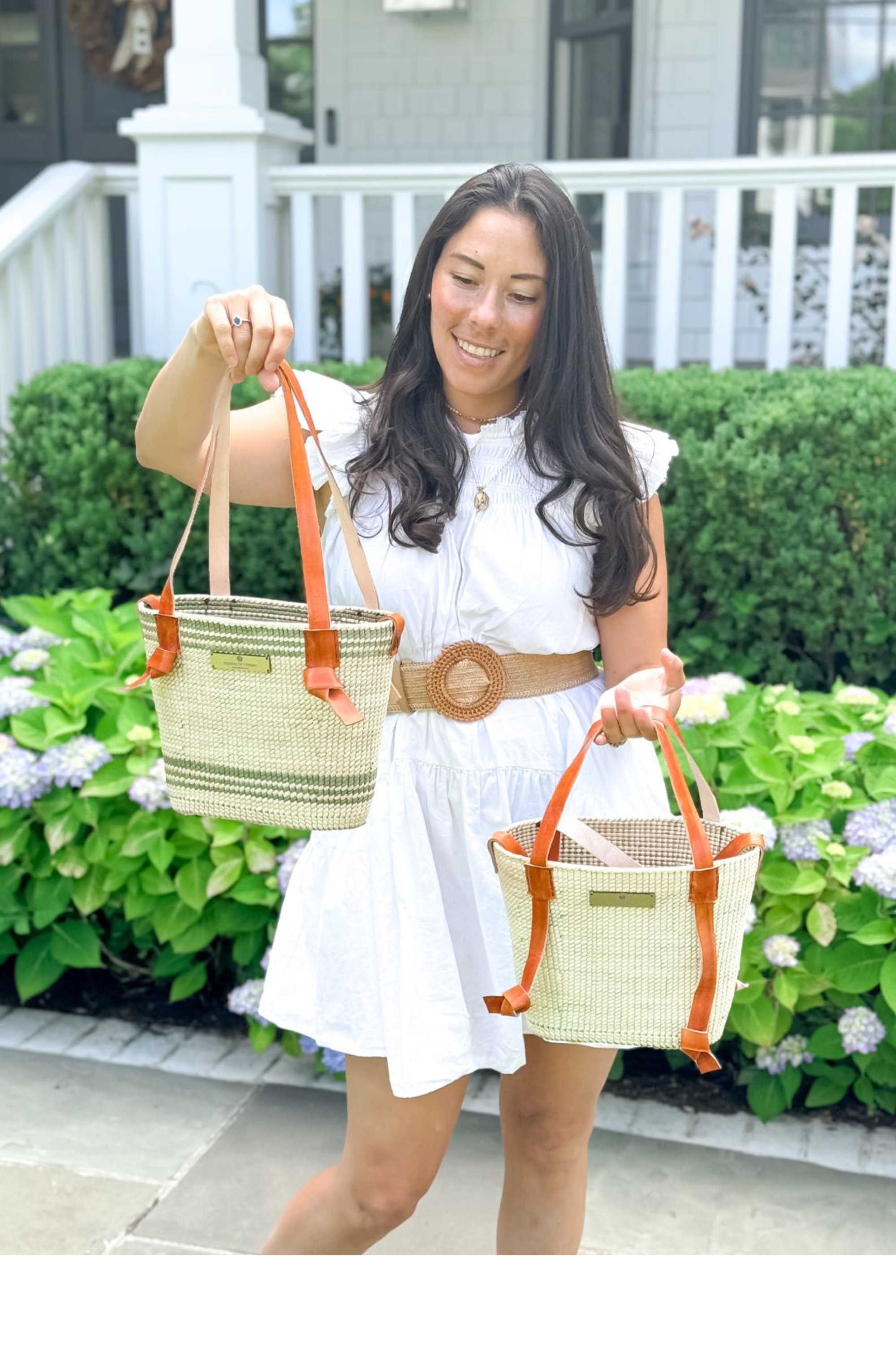 Fine Palm Bell Citron Tote in Natural