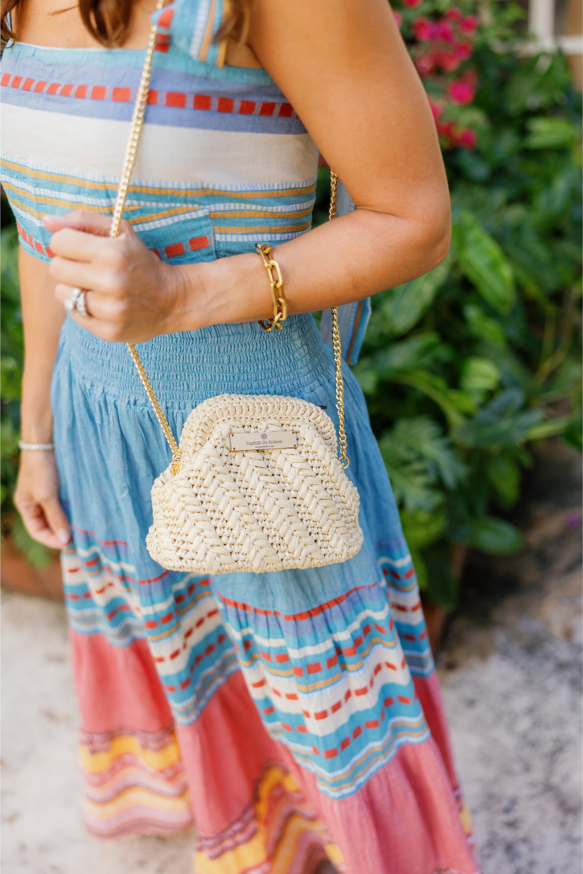 Small Raffia Clutch