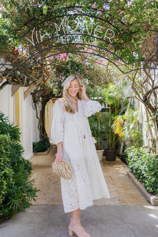 Gold Raffia Clutch – Large