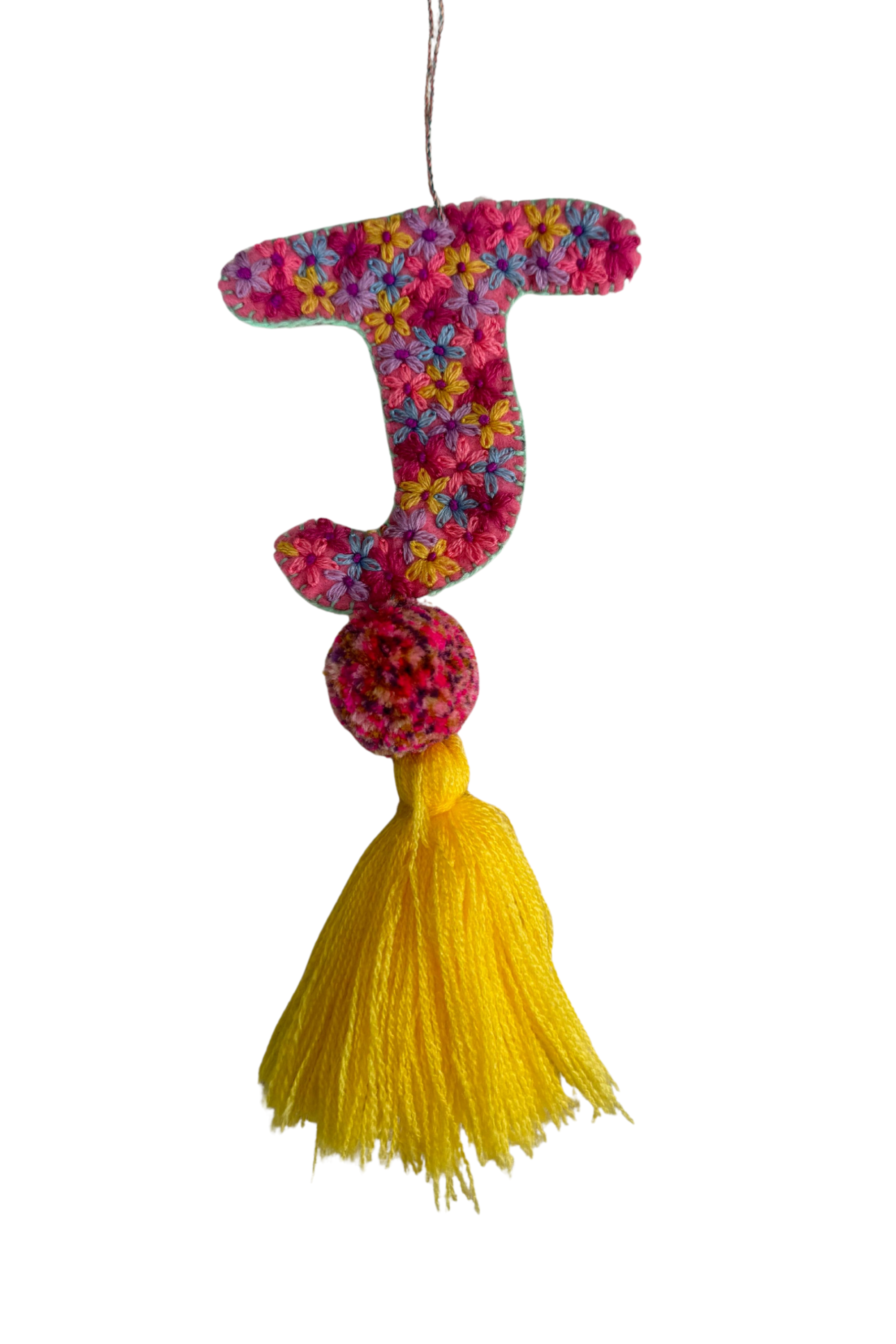 Citron Letter Pom - J