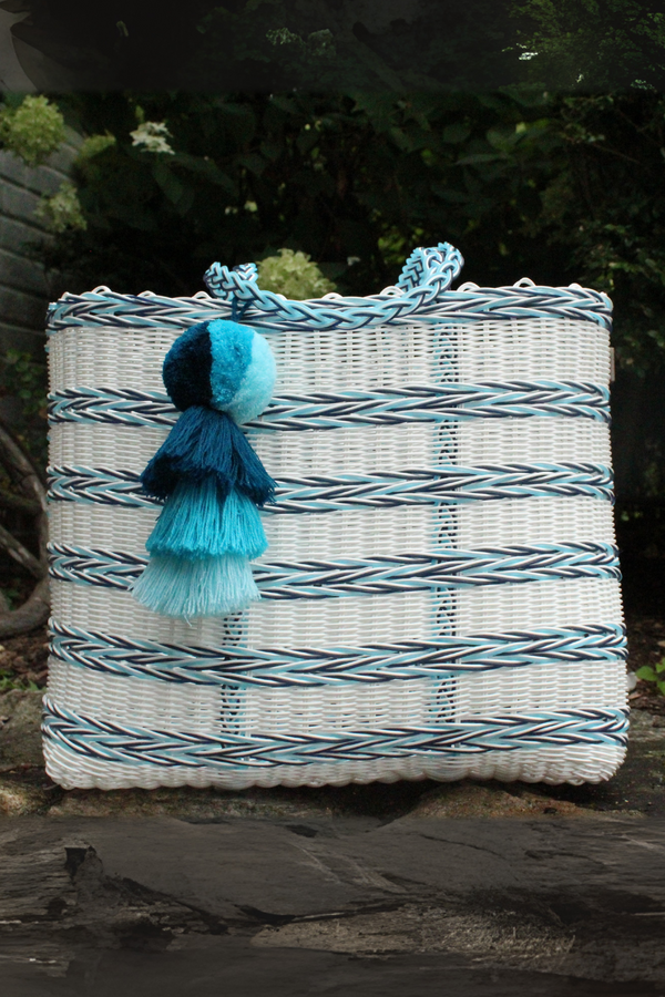 French Braid In Blues – Large