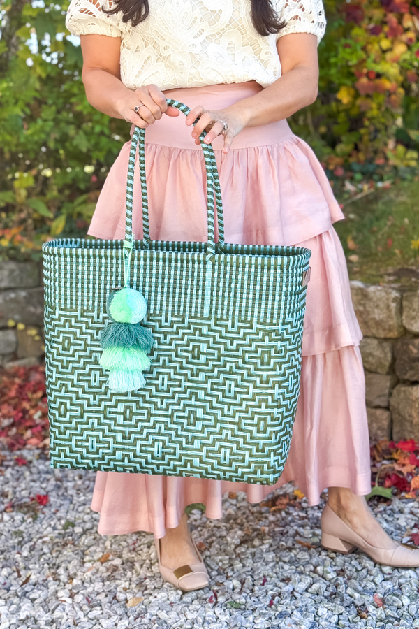 Sconset Sage Citron Tote – Large