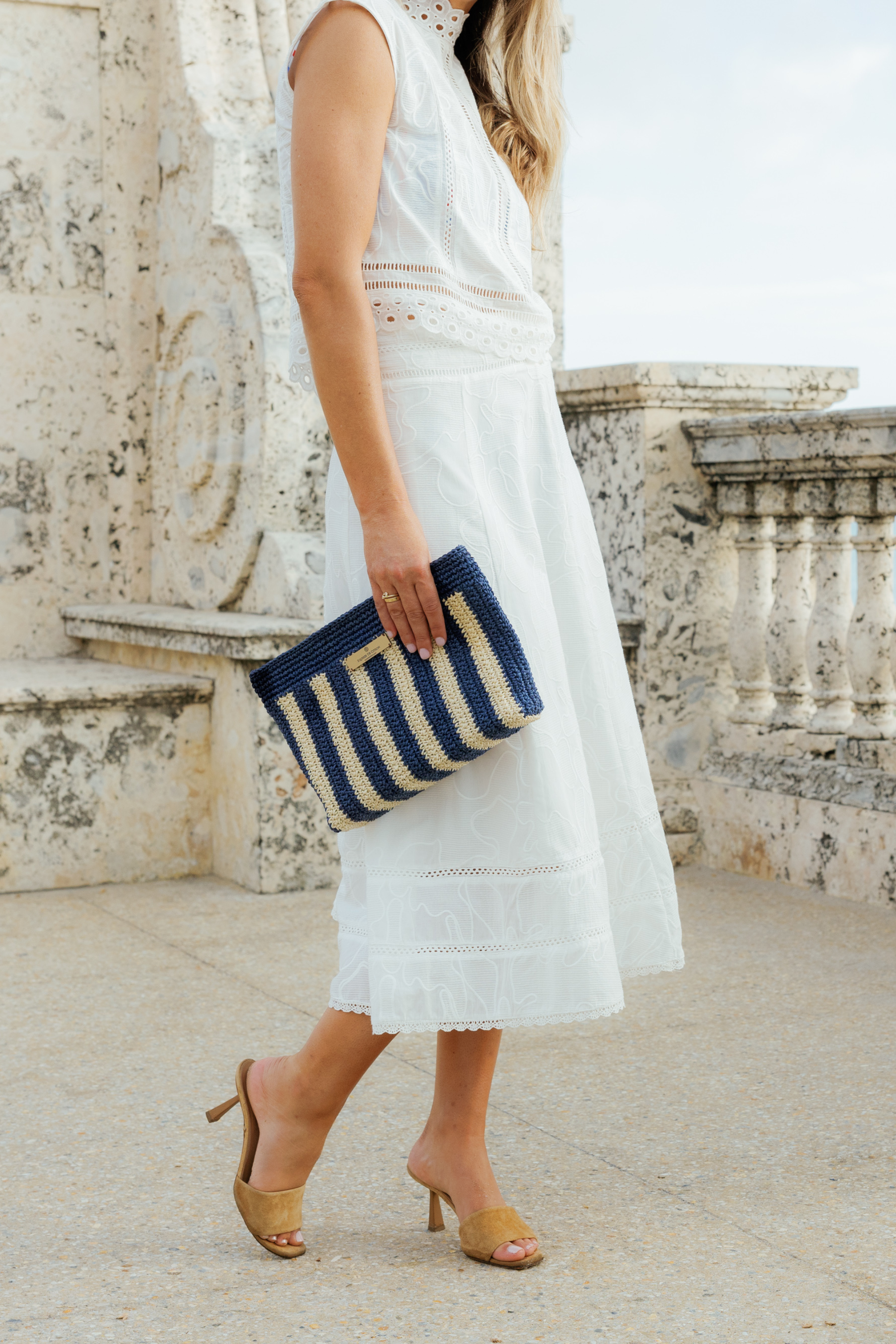 Marinero Raffia Clutch