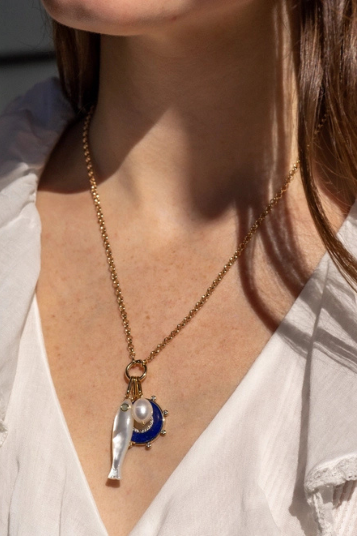 Fortuna Mother Pearl Charm