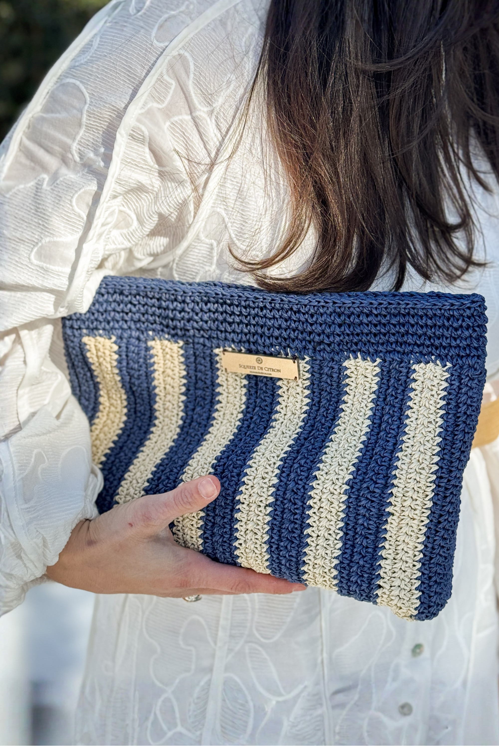 Marinero Raffia Clutch