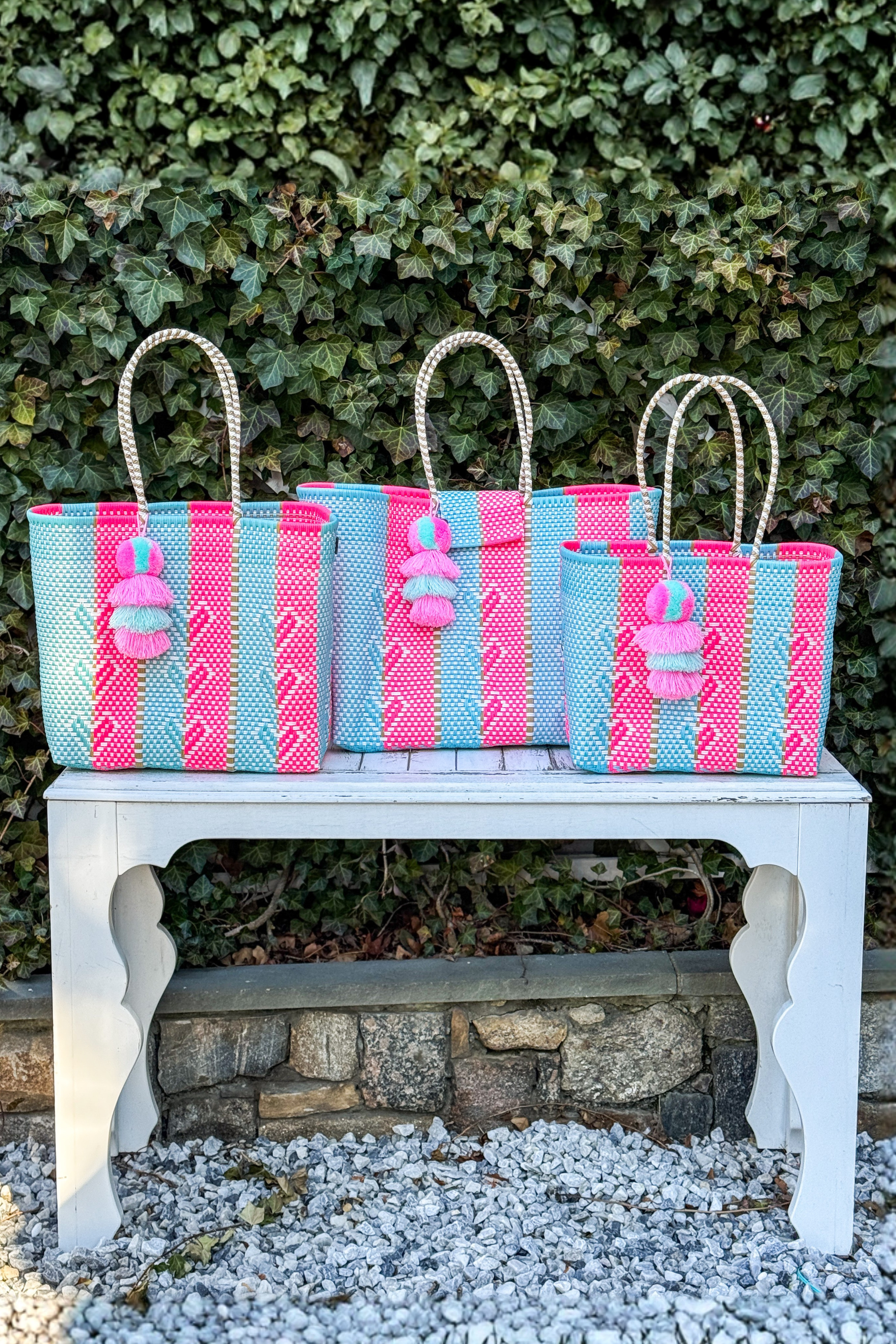 Neon Cloud Heart Reflection Citron Tote