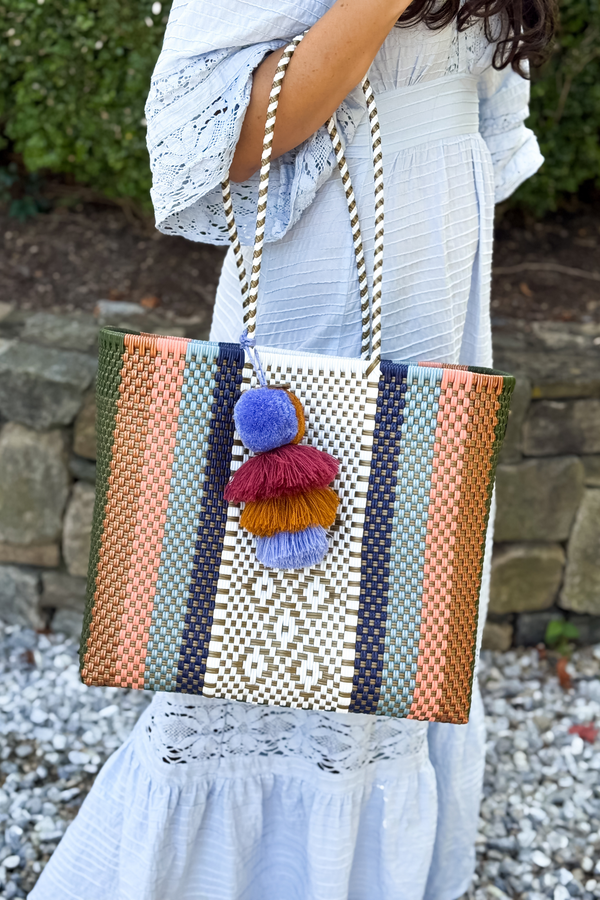 Cloud Serenity Sage Citron Tote – Medium