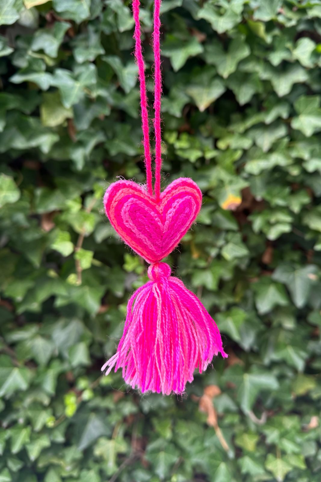 Pink Heart Pom