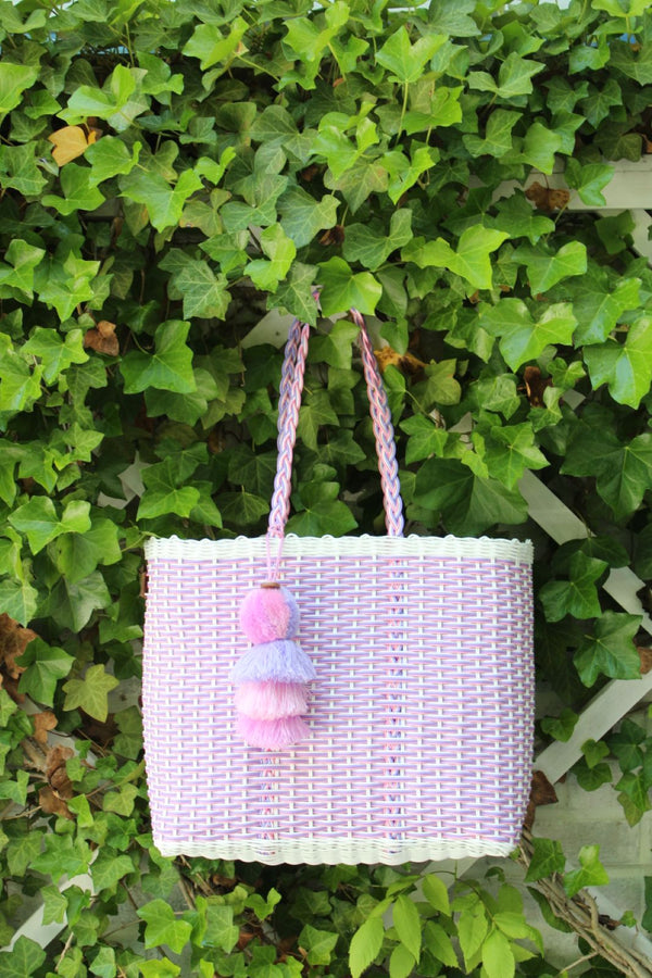 Pink Lilac Nest Citron Tote – Medium