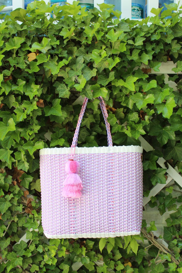 Pink Lilac Nest Citron Tote – Large