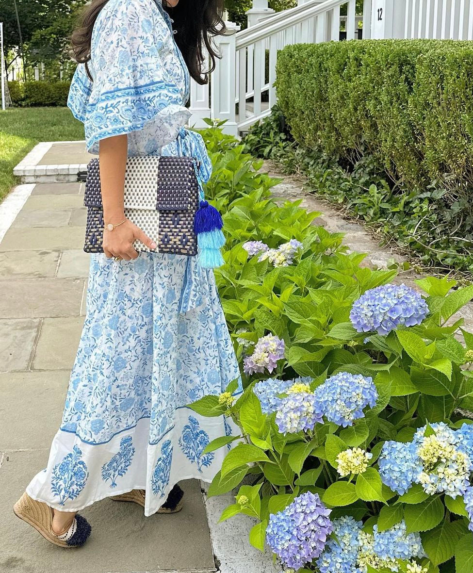 Clutch - Azul Lux Citron
