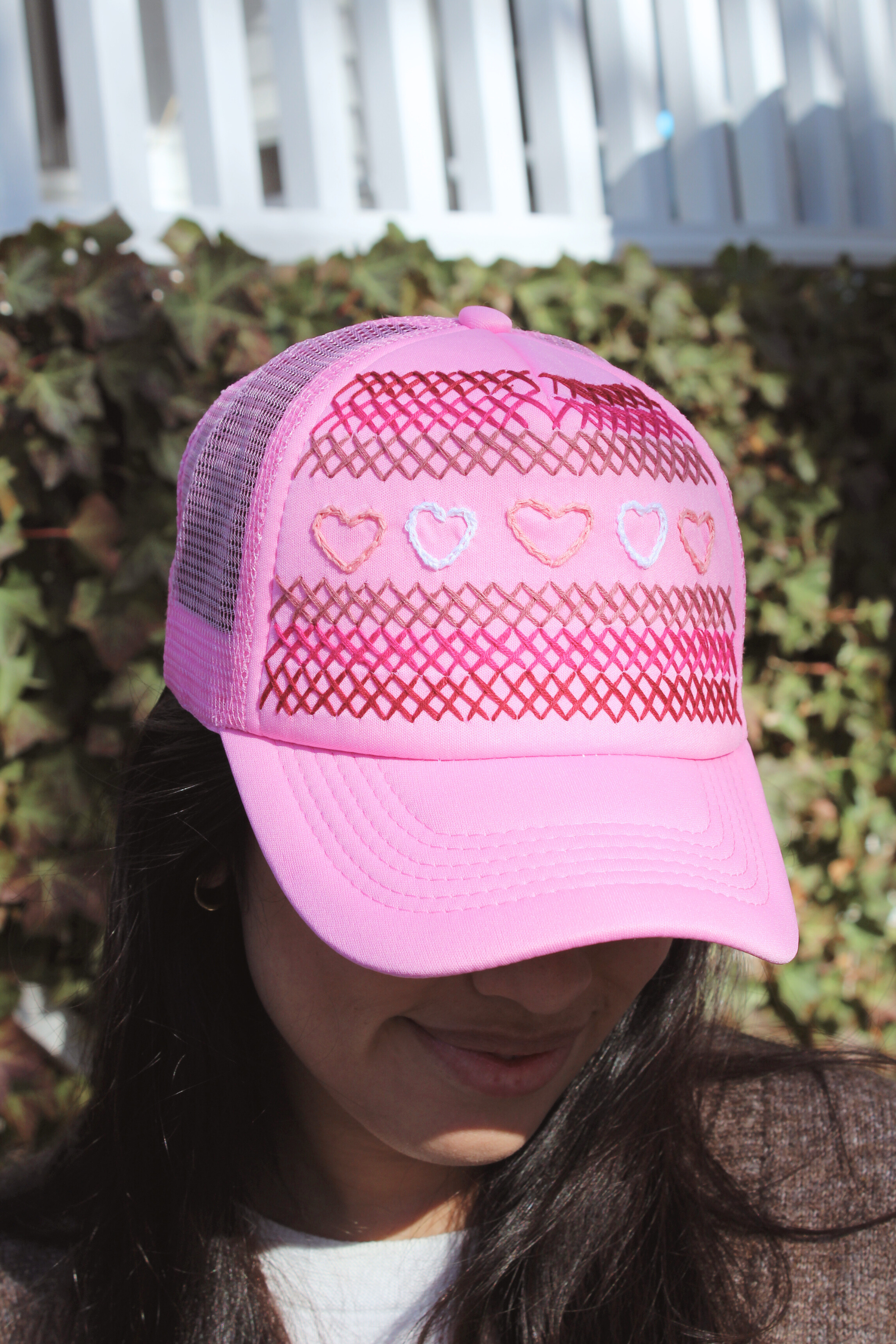 Light Pink Net BB Citron Hat