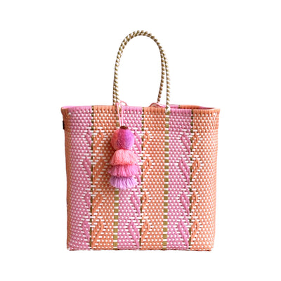 Heart Reflection in Melon / Rose Citron Tote