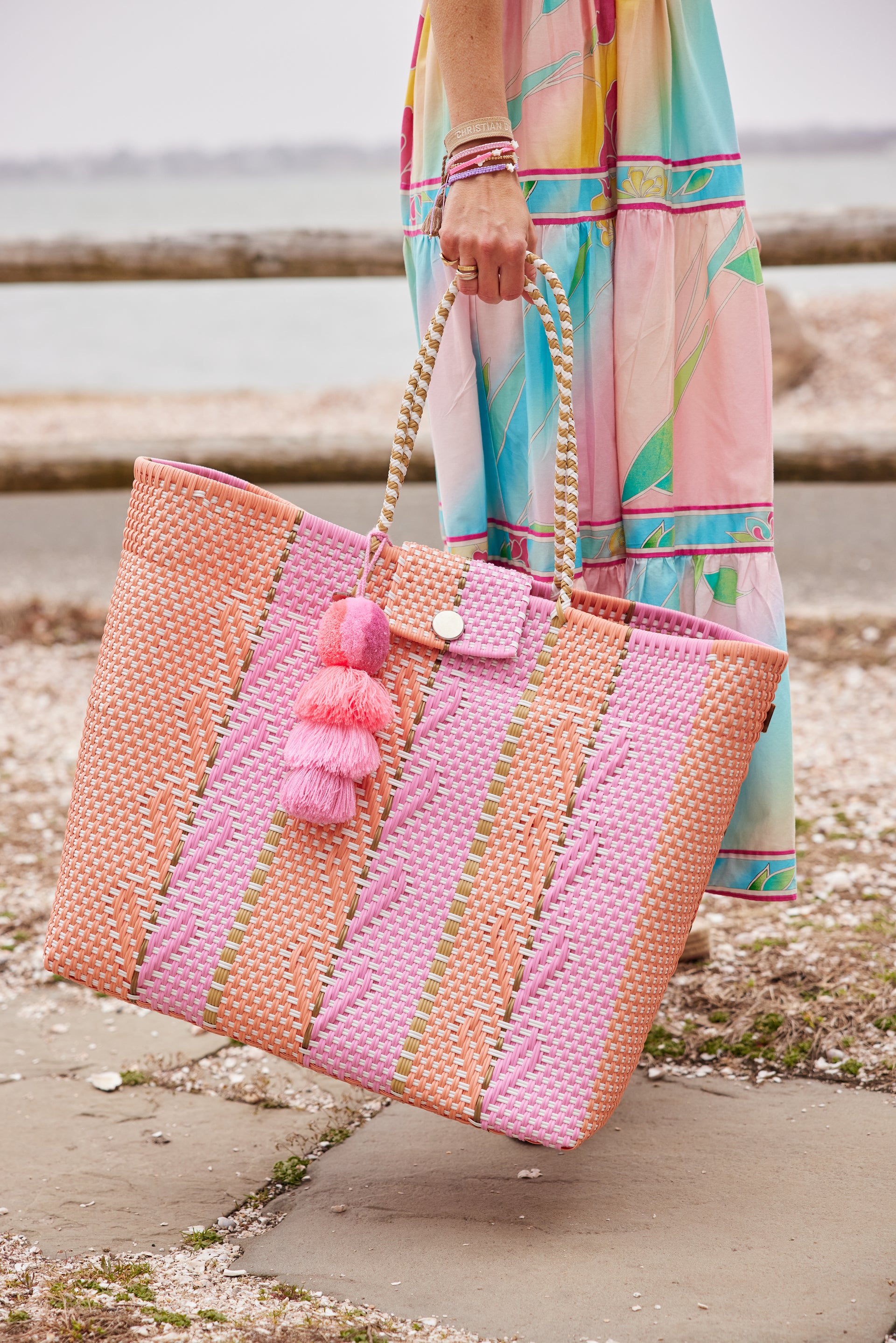 Heart Reflection Melon Tote