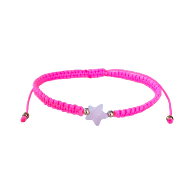 Kids - Mother of Pearl Citron Bracelets - Neon Pink
