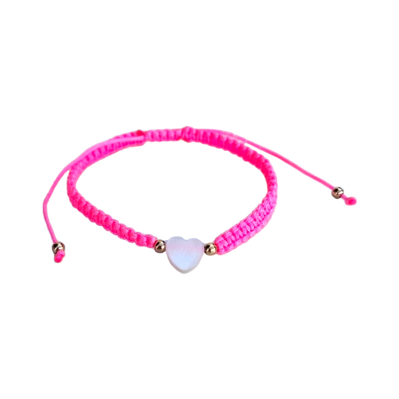 Adults - Mother of Pearl Citron Bracelets - Neon Pink