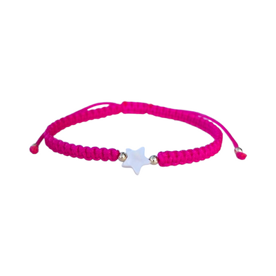 Adults - Mother of Pearl Citron Bracelets - Fuchsia