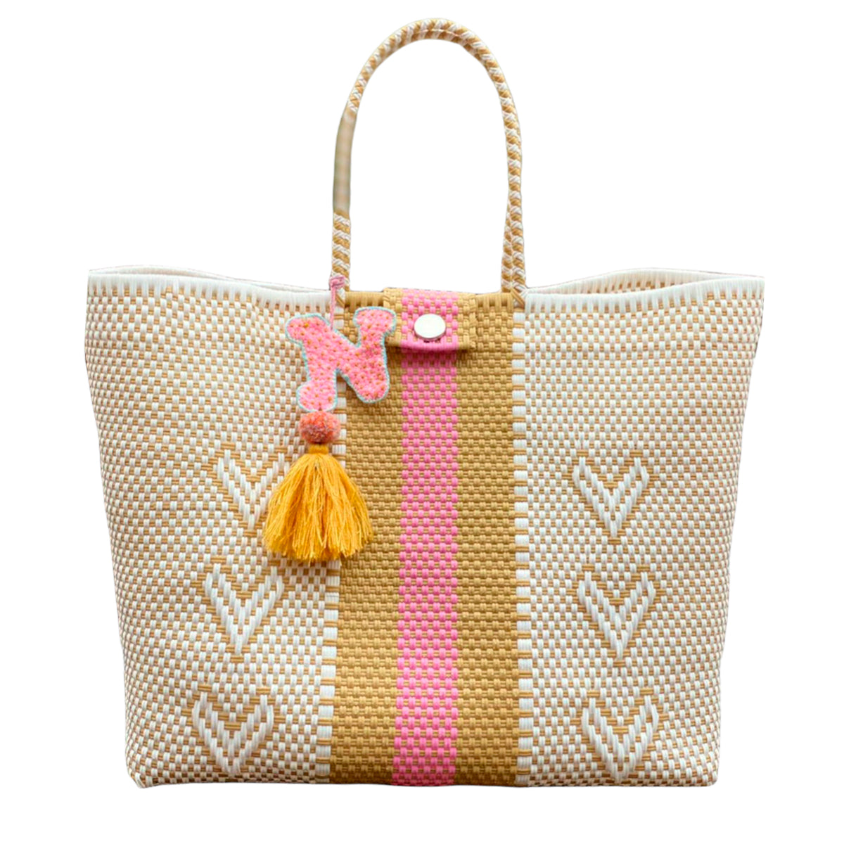 Giving Hearts Rose Nude Citron Tote